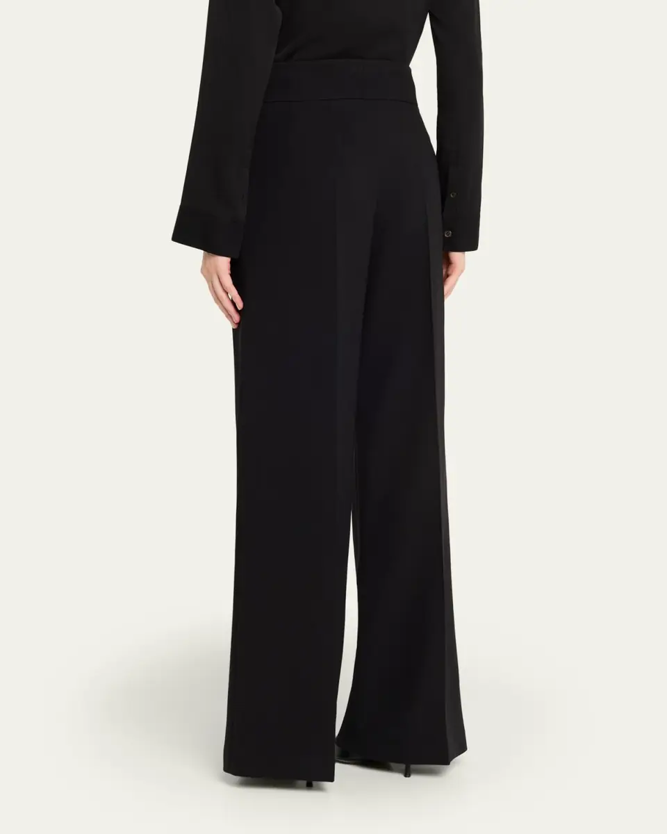 Akris Double-Face Wool Bootcut Trousers | Thumbnail 12