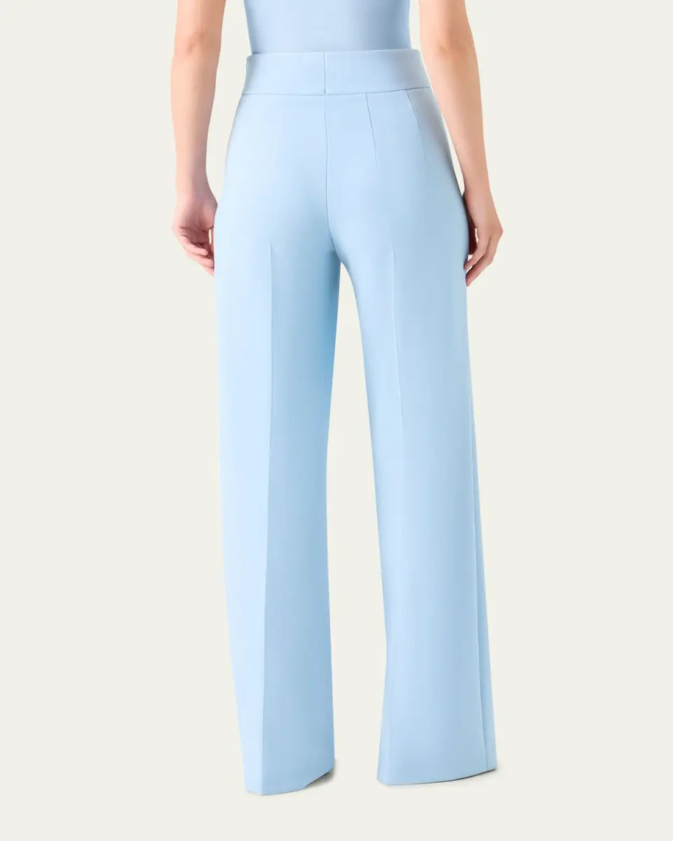 Akris Double-Face Wool Bootcut Trousers | Thumbnail 3