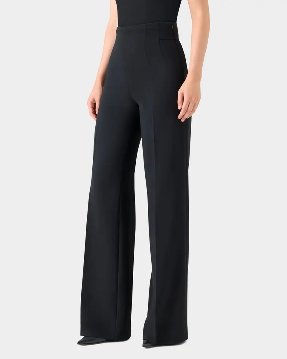 Akris Double-Face Wool Bootcut Trousers | Thumbnail 26