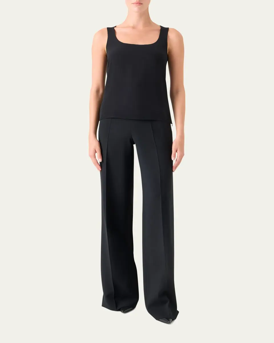 Akris Double-Face Wool Bootcut Trousers | Thumbnail 6