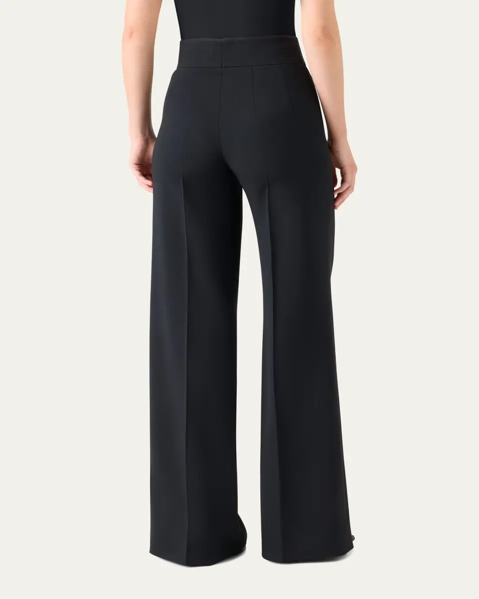 Akris Double-Face Wool Bootcut Trousers | Thumbnail 7