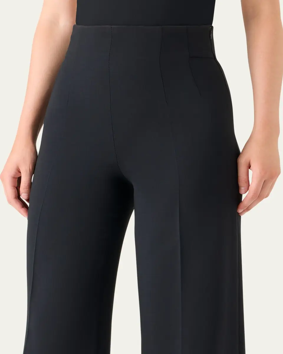 Akris Double-Face Wool Bootcut Trousers | Thumbnail 9