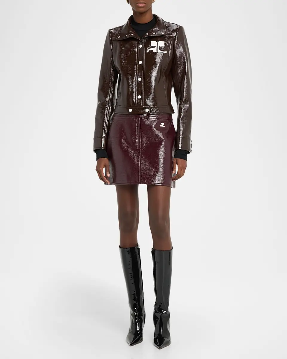 Courrèges Reedition Vinyl Mini Skirt | Thumbnail 112