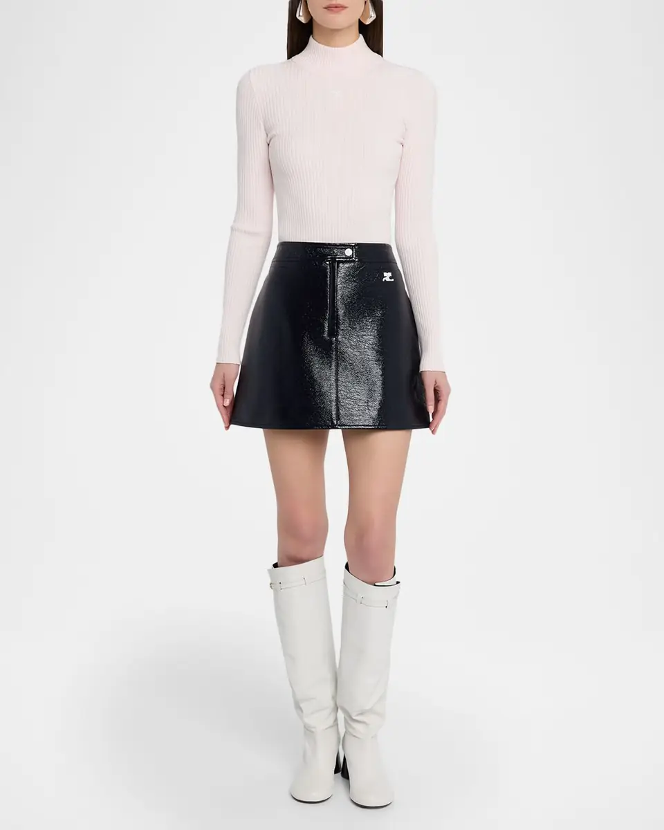 Courrèges Reedition Vinyl Mini Skirt | Thumbnail 117
