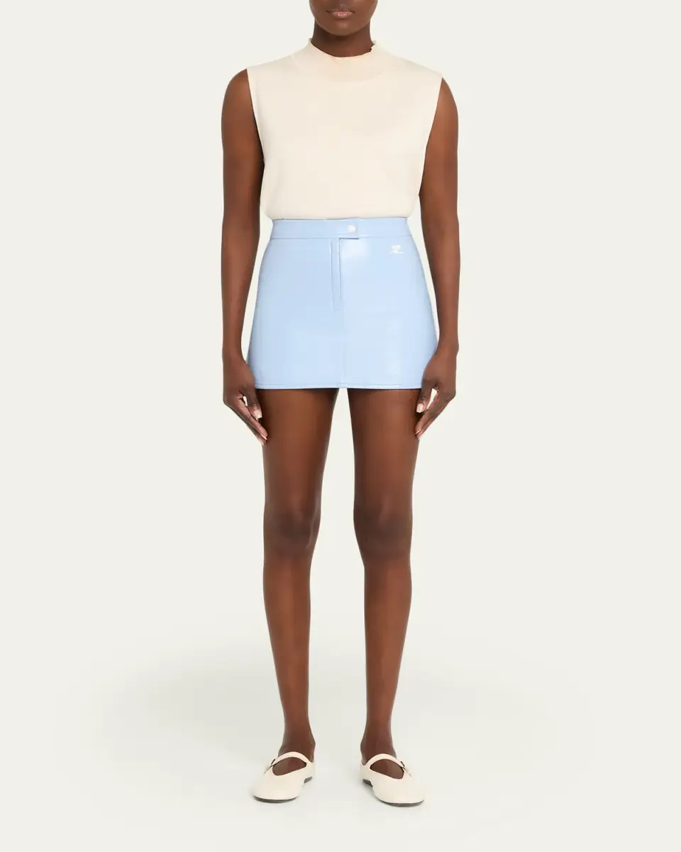 Courrèges Reedition Vinyl Mini Skirt | Thumbnail 18