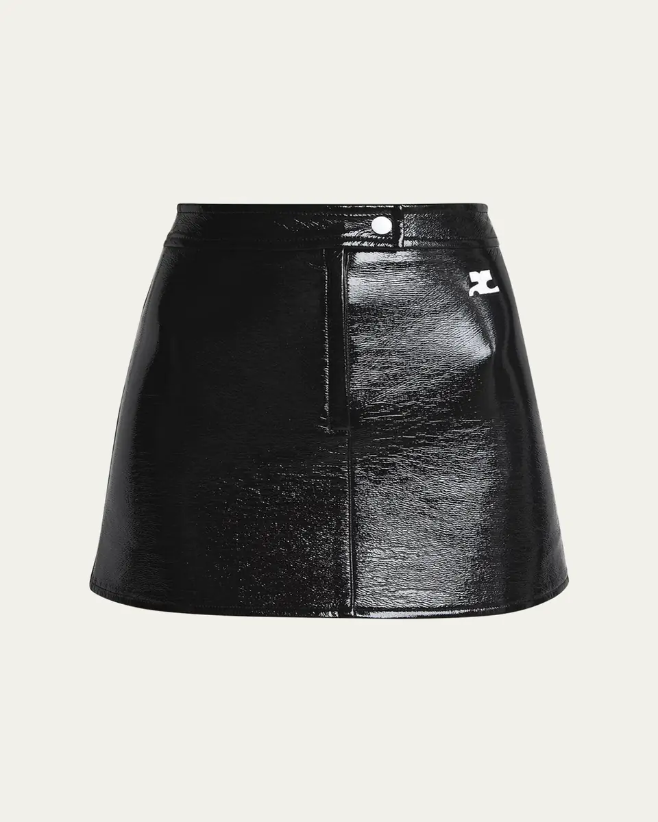 Courrèges Reedition Vinyl Mini Skirt | Thumbnail 26