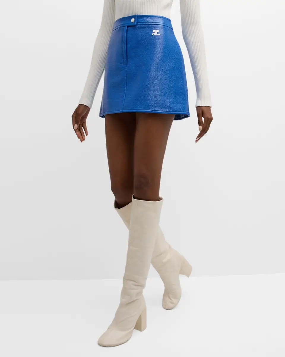 Courrèges Reedition Vinyl Mini Skirt | Thumbnail 40
