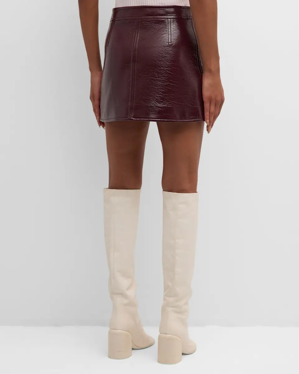 Courrèges Reedition Vinyl Mini Skirt | Thumbnail 5
