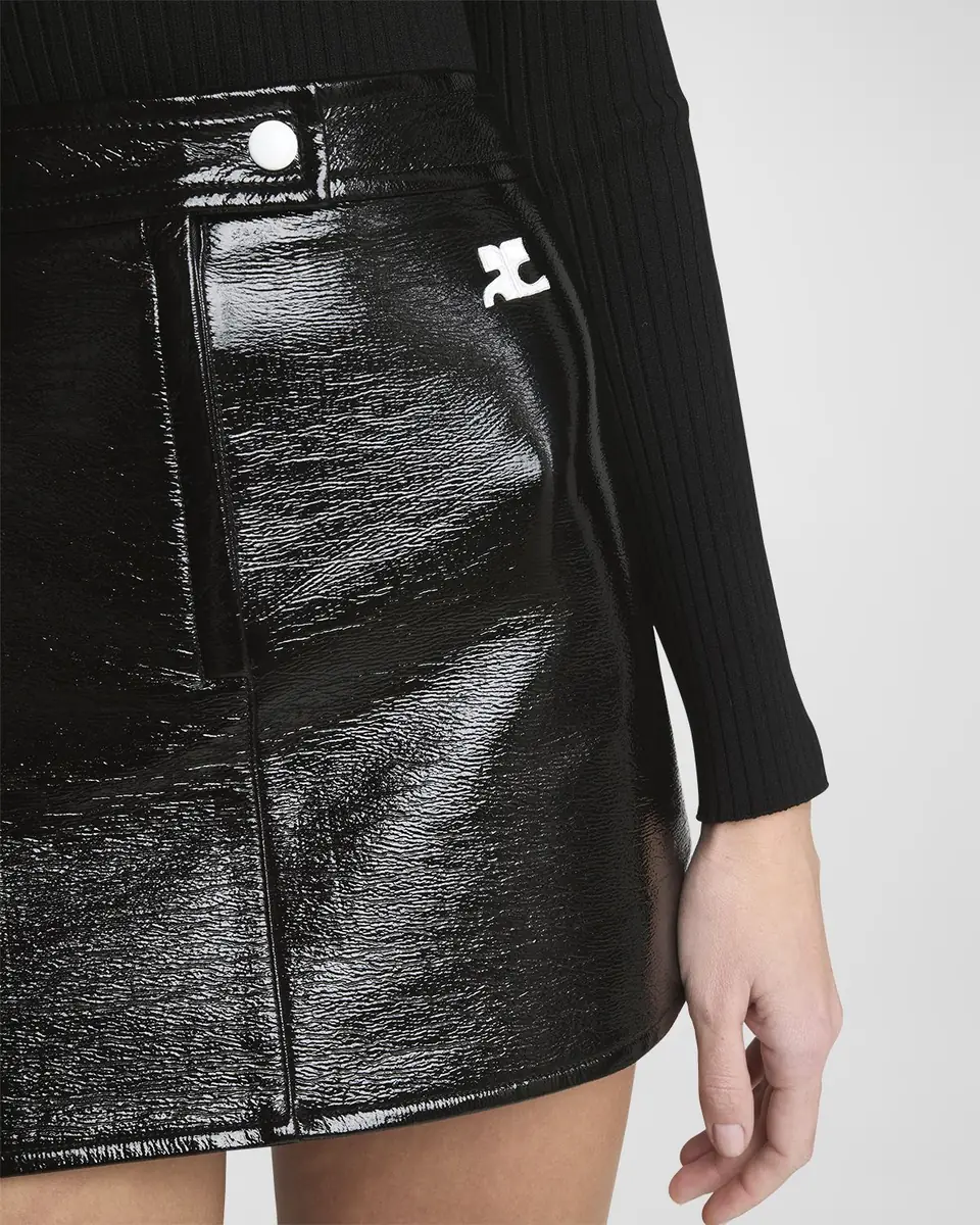 Courrèges Reedition Vinyl Mini Skirt | Thumbnail 50