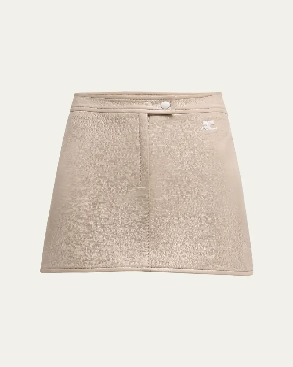 Courrèges Reedition Vinyl Mini Skirt | Thumbnail 7