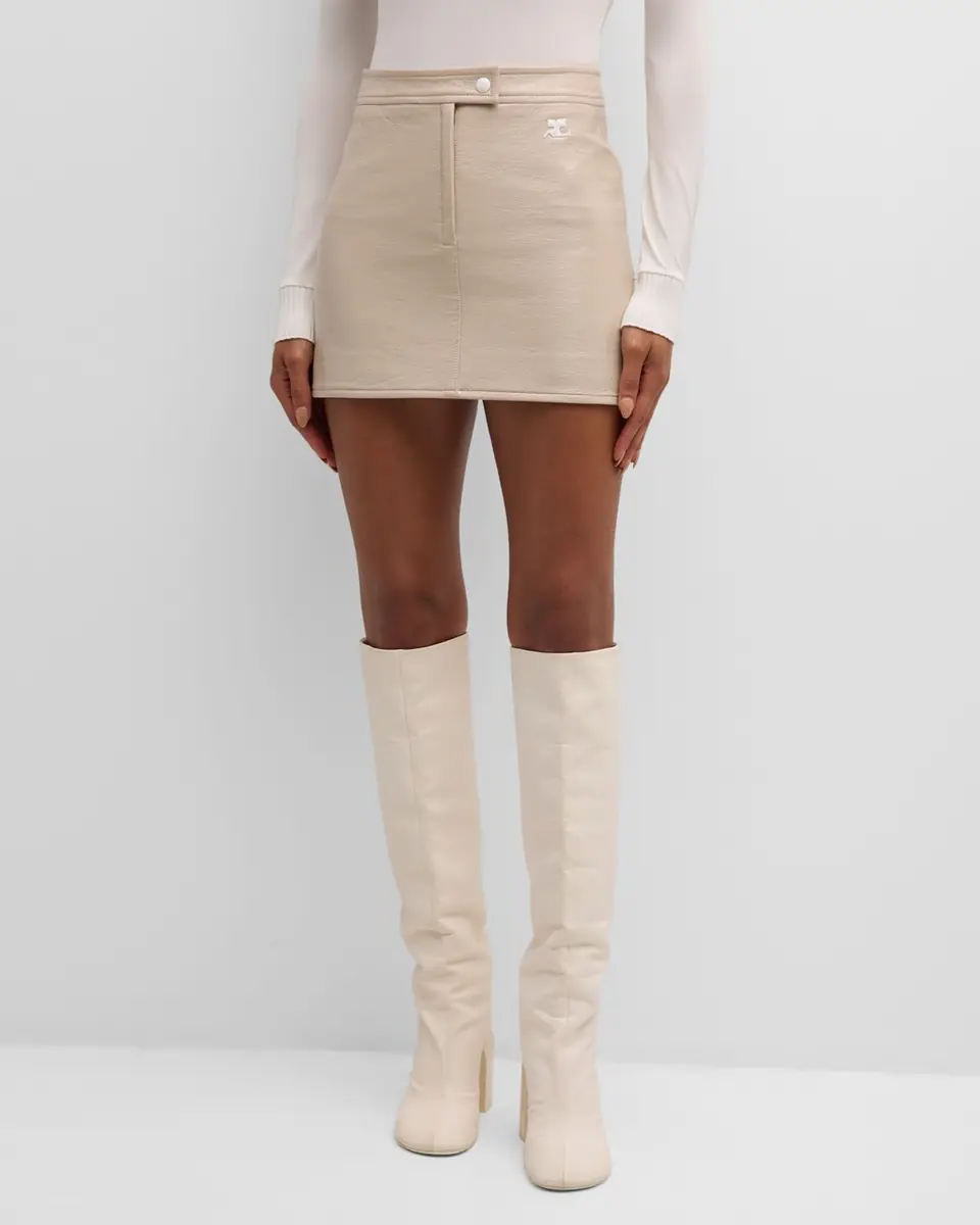 Courrèges Reedition Vinyl Mini Skirt | Thumbnail 70