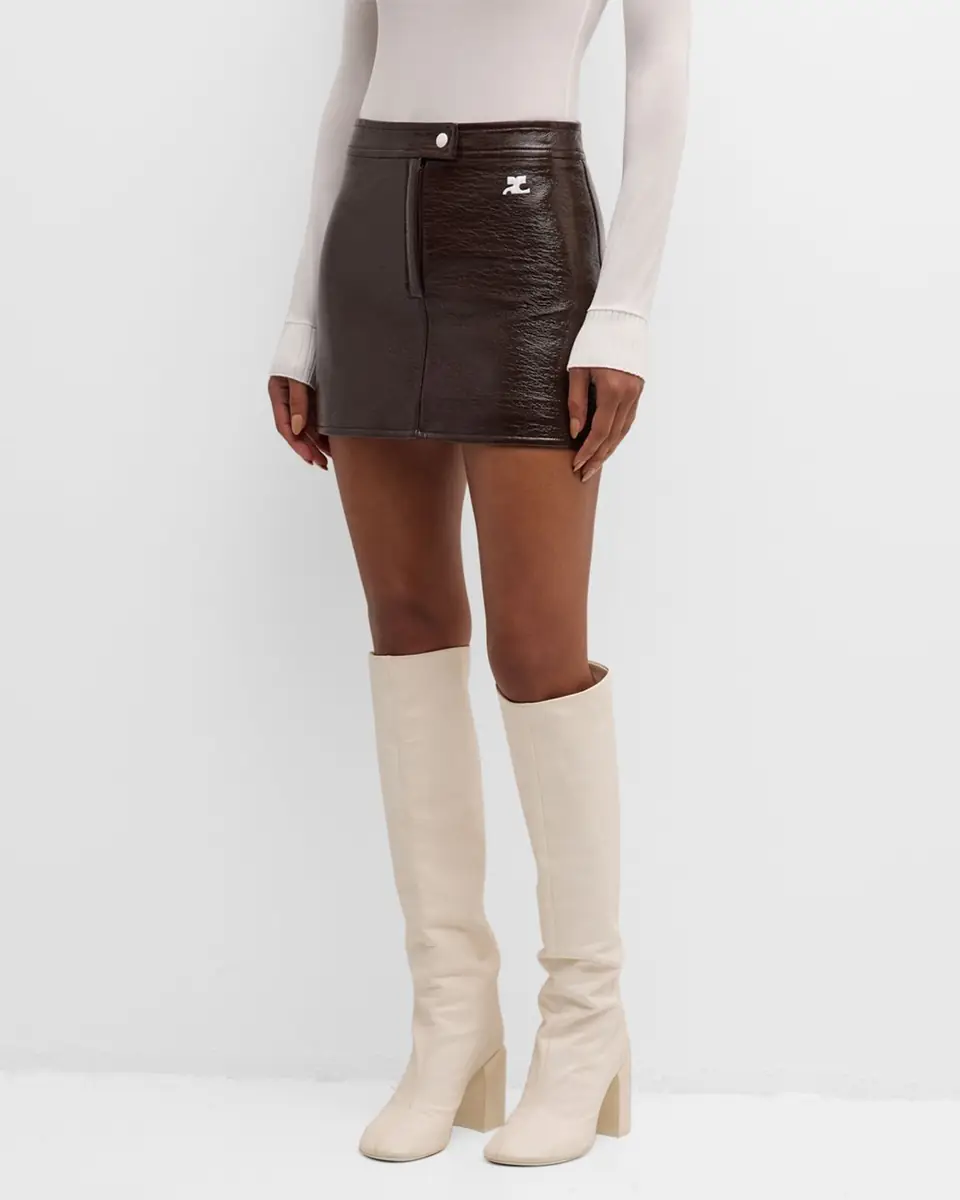 Courrèges Reedition Vinyl Mini Skirt | Thumbnail 76