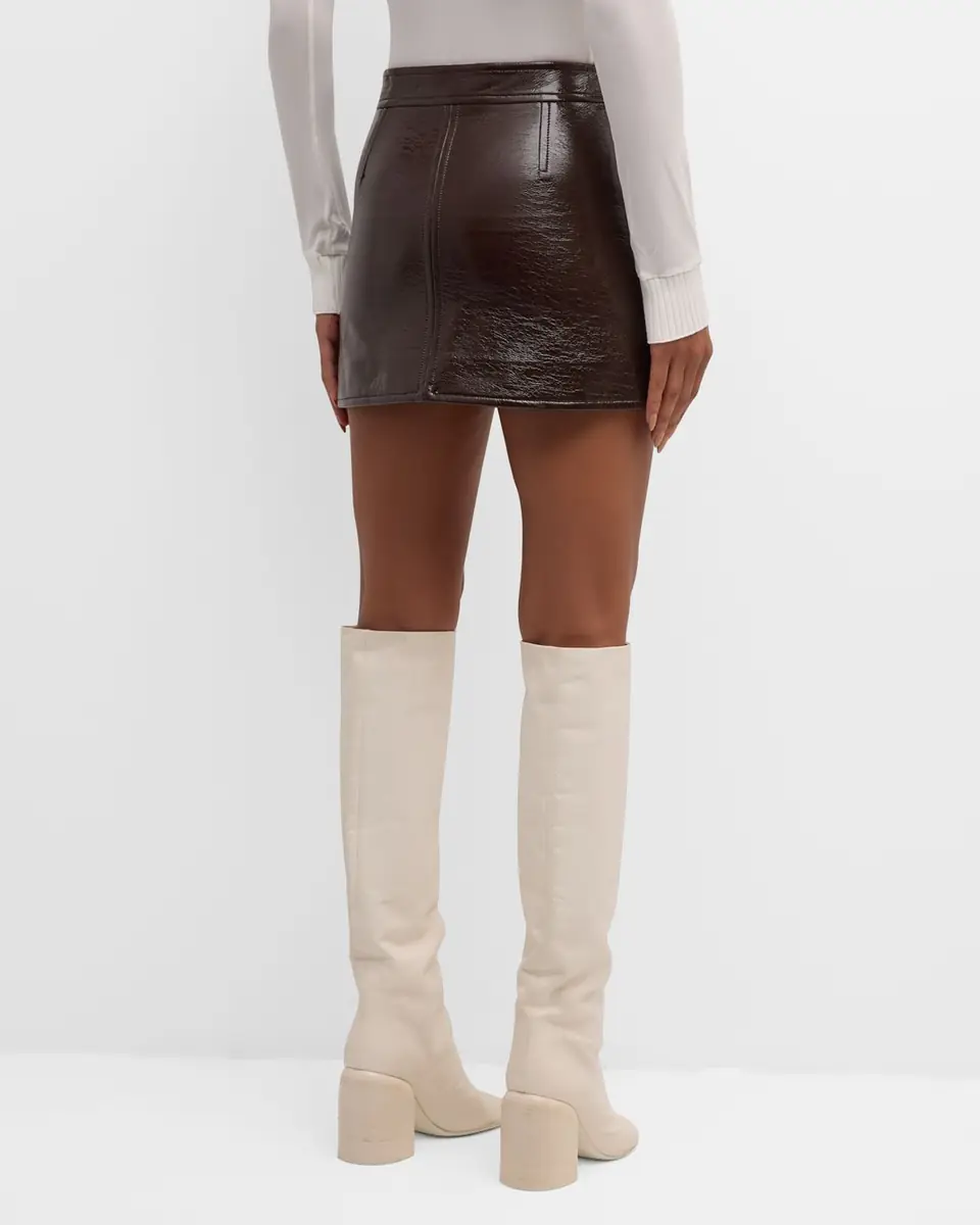 Courrèges Reedition Vinyl Mini Skirt | Thumbnail 80