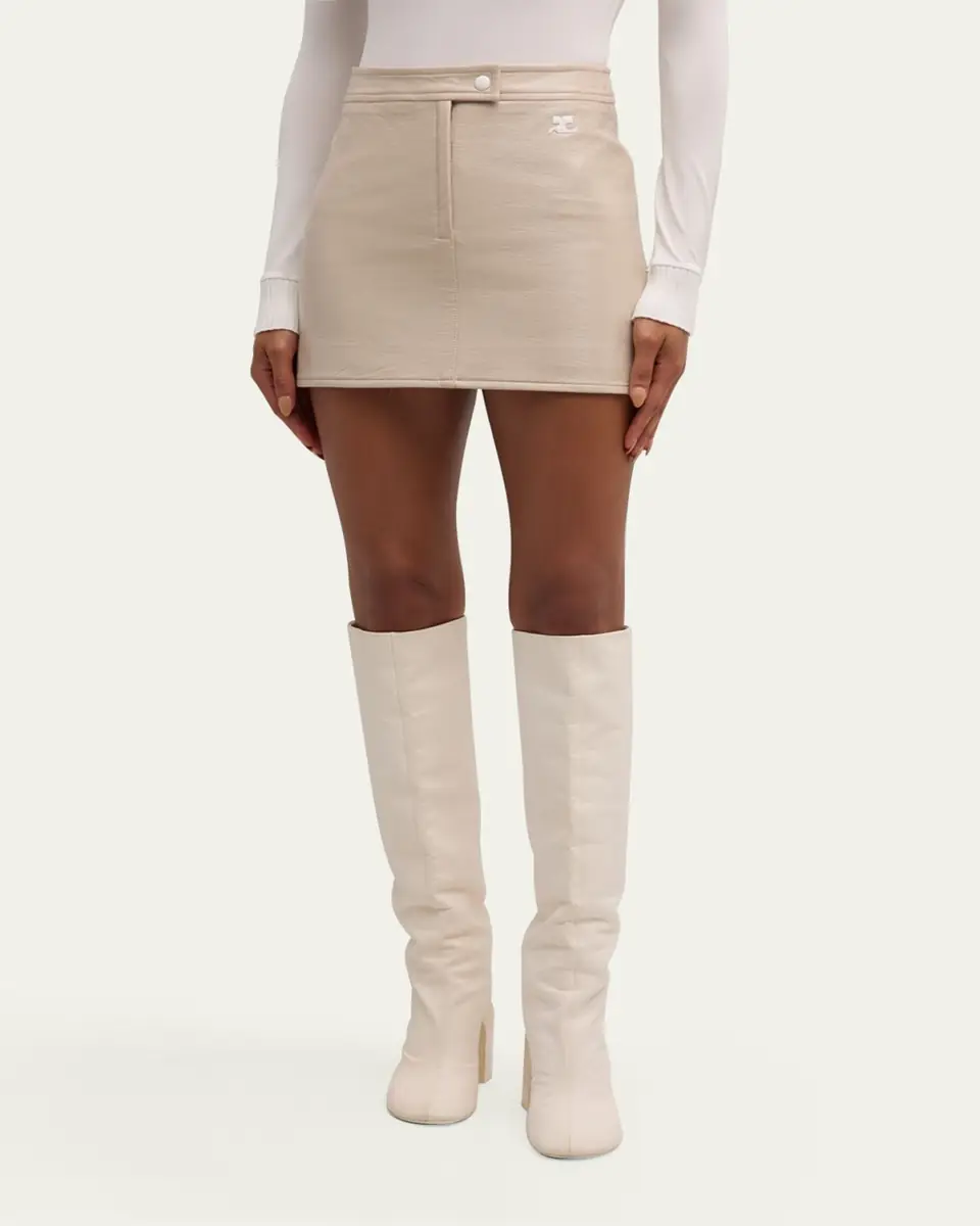 Courrèges Reedition Vinyl Mini Skirt | Thumbnail 10