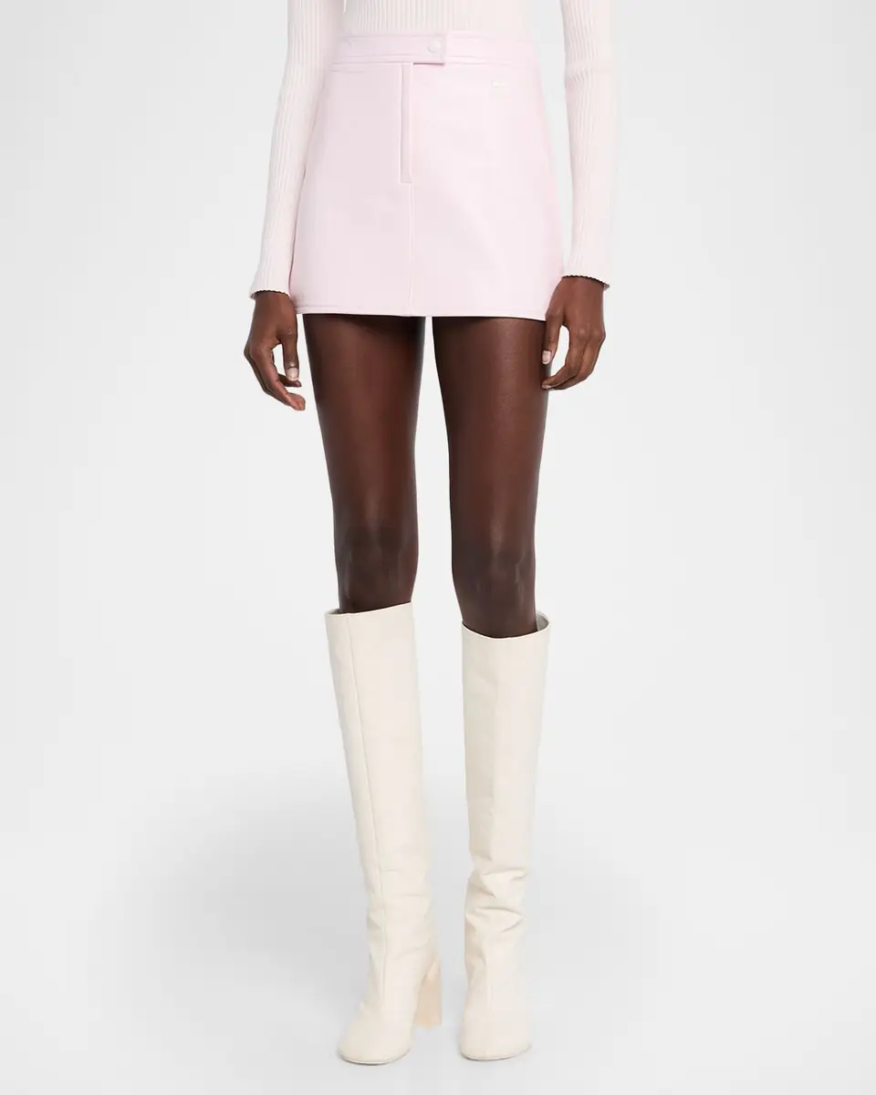 Courrèges Reedition Vinyl Mini Skirt | Thumbnail 100