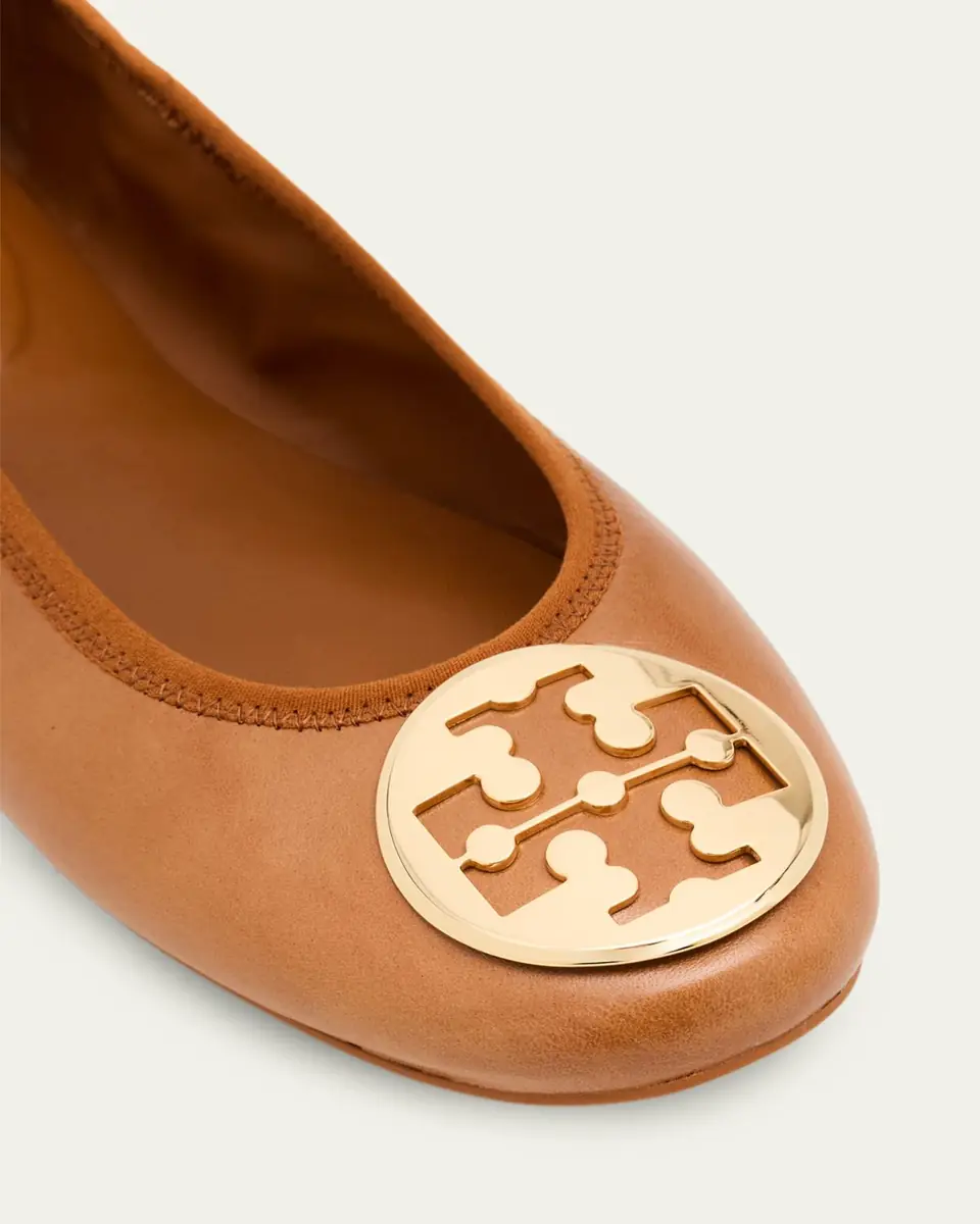 Tory Burch Reva Travel Leather Ballet Flats | Thumbnail 5 Tory Burch Reva Travel Leather Ballet Flats | Thumbnail 5