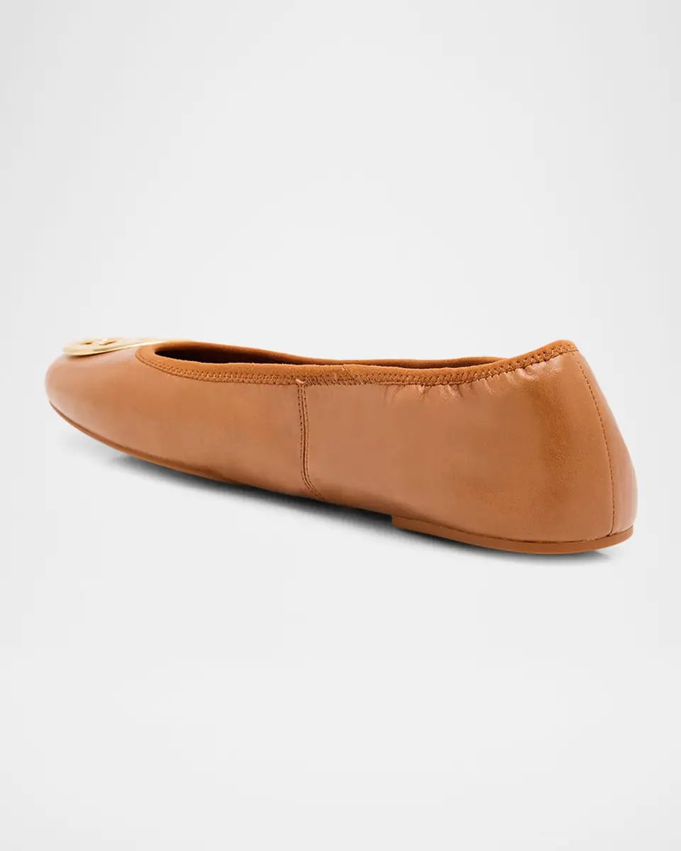 Tory Burch Reva Travel Leather Ballet Flats | Thumbnail 8 Tory Burch Reva Travel Leather Ballet Flats | Thumbnail 8