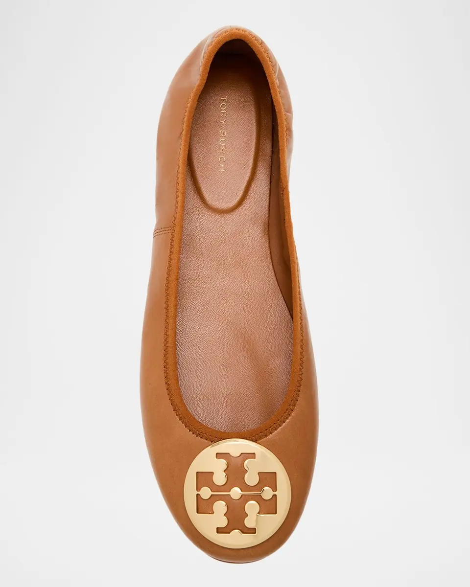 Tory Burch Reva Travel Leather Ballet Flats | Thumbnail 10 Tory Burch Reva Travel Leather Ballet Flats | Thumbnail 10