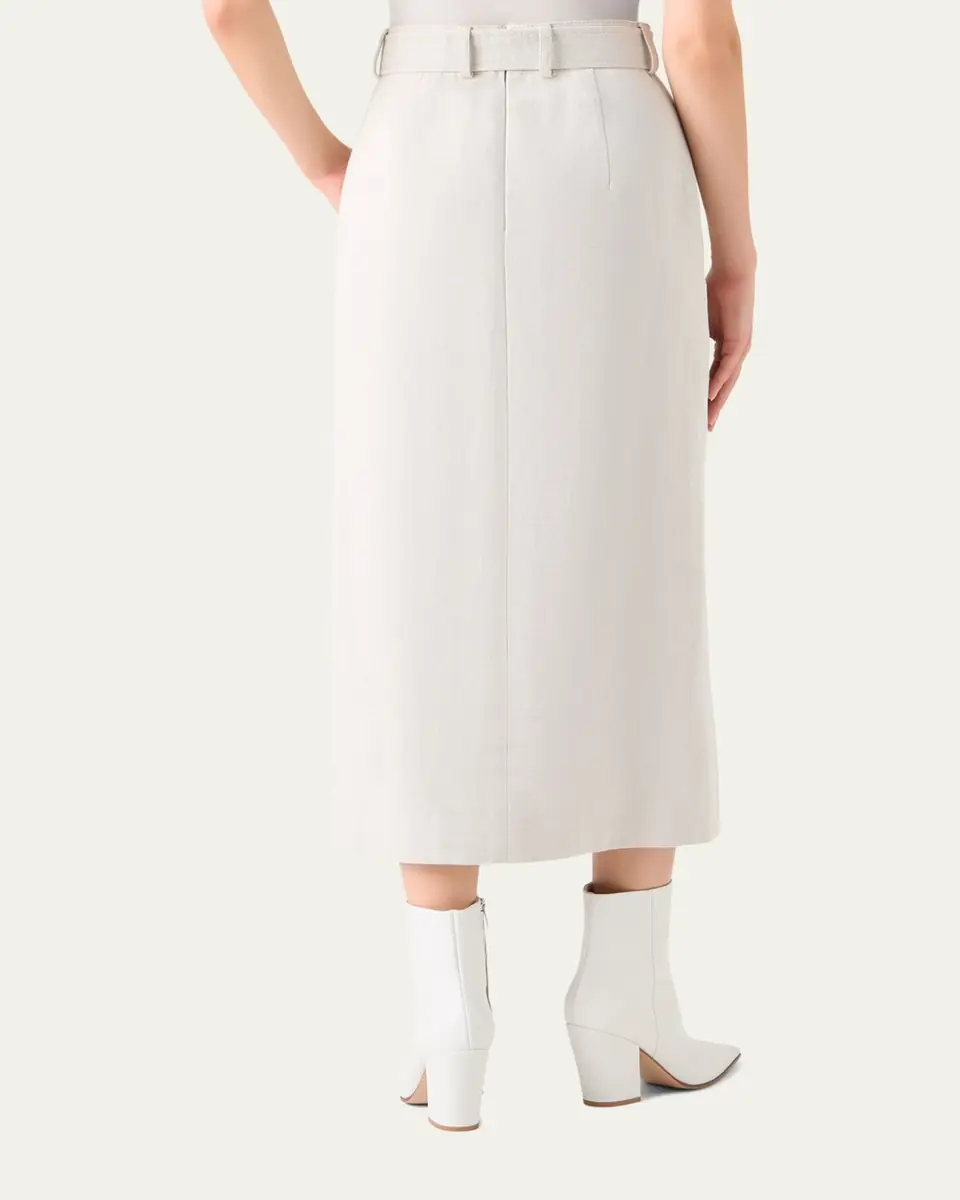 Akris Cotton-Linen Wrap Skirt | Thumbnail 3 Akris Cotton-Linen Wrap Skirt | Thumbnail 3