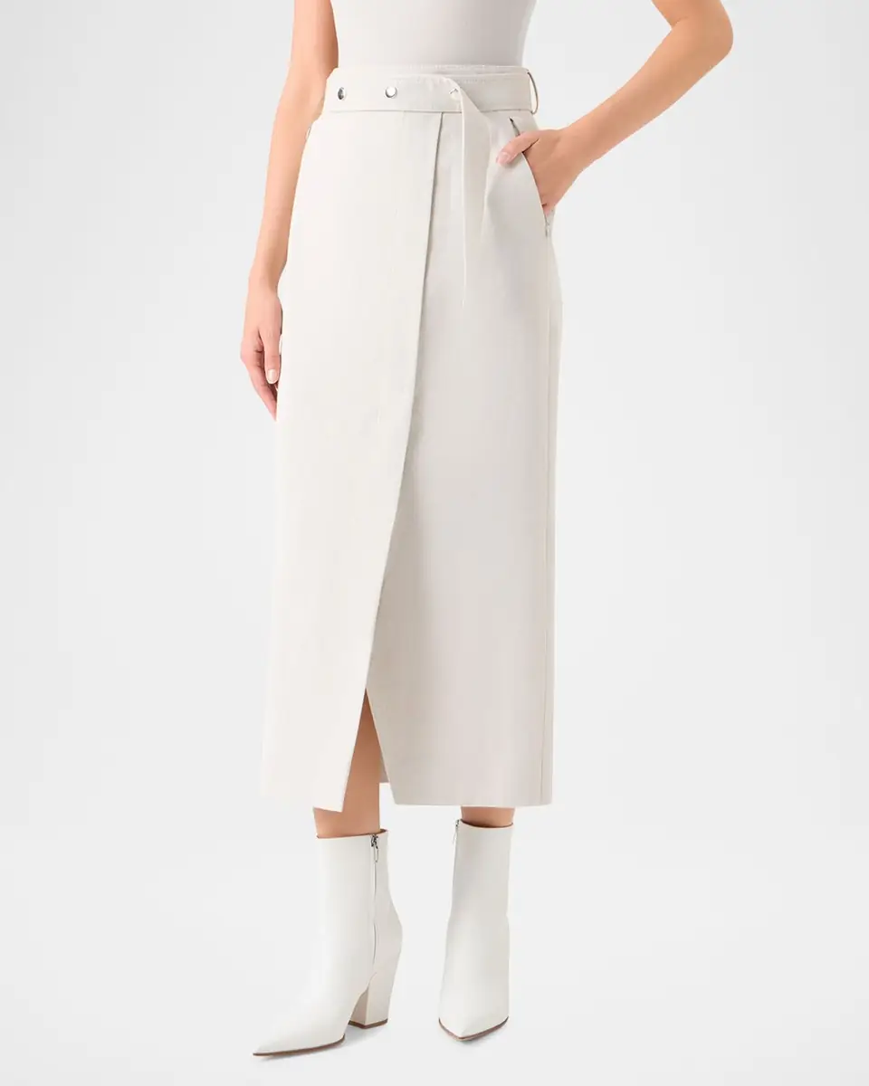 Akris Cotton-Linen Wrap Skirt | Thumbnail 6 Akris Cotton-Linen Wrap Skirt | Thumbnail 6