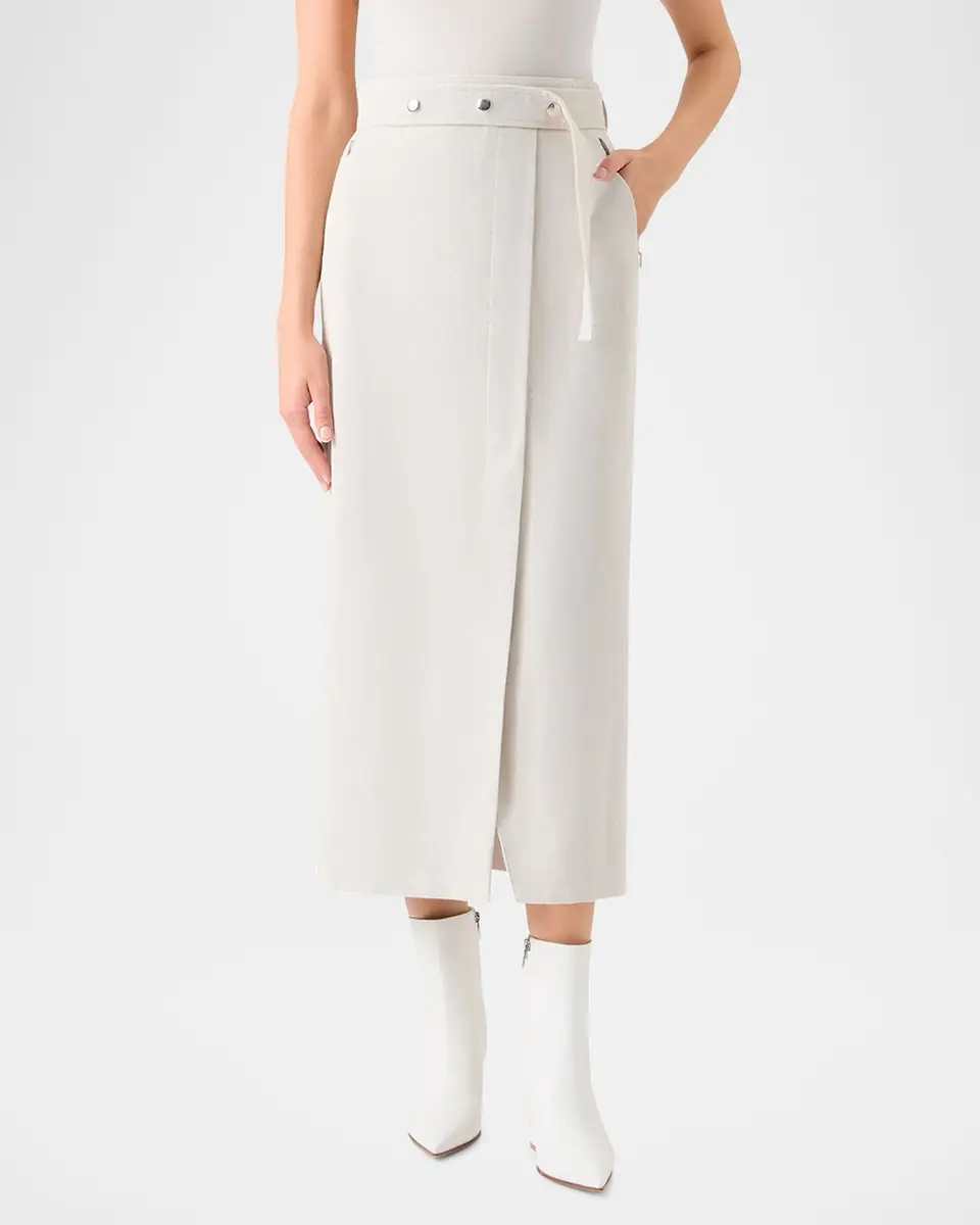 Akris Cotton-Linen Wrap Skirt | Thumbnail 8 Akris Cotton-Linen Wrap Skirt | Thumbnail 8