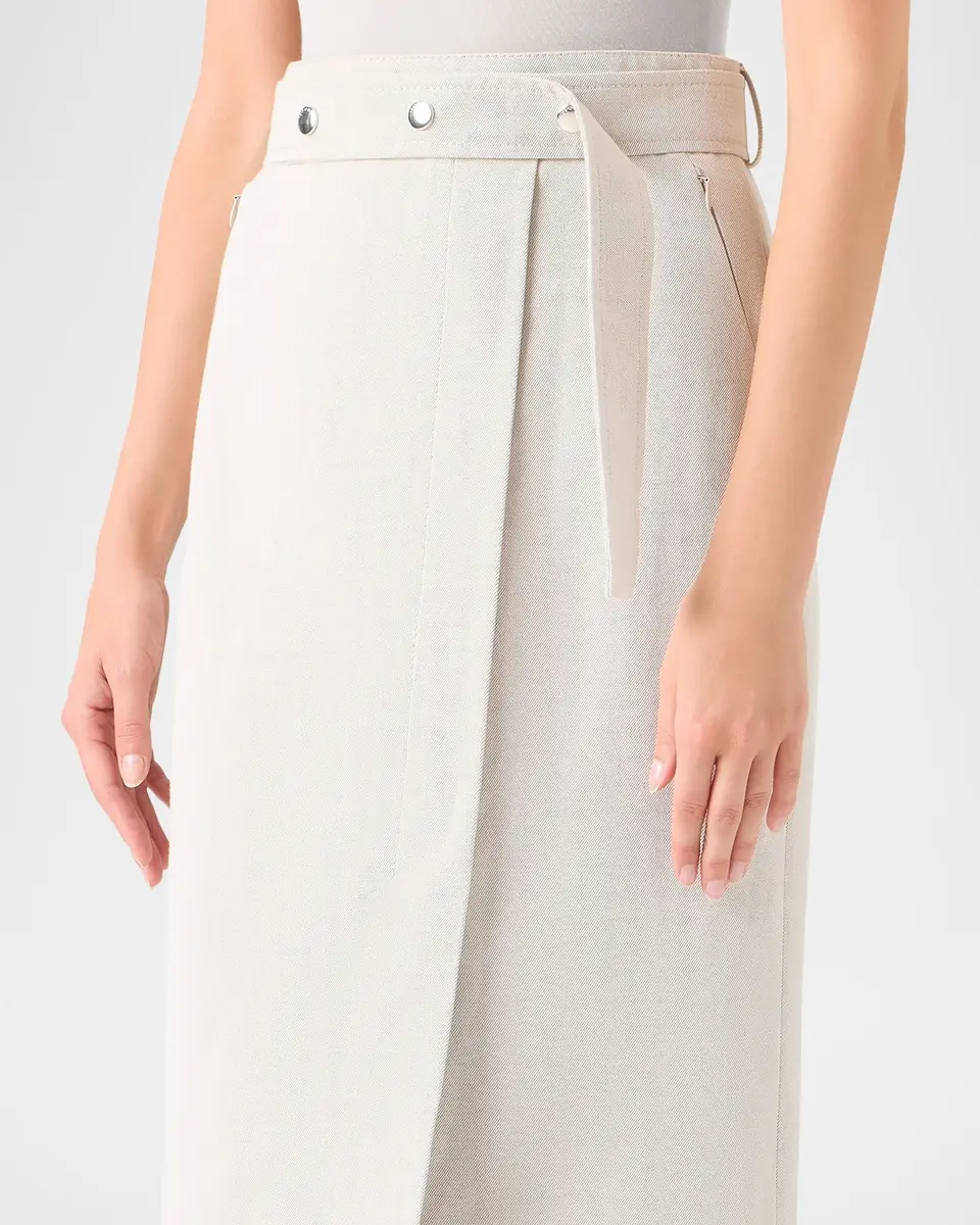 Akris Cotton-Linen Wrap Skirt | Thumbnail 9 Akris Cotton-Linen Wrap Skirt | Thumbnail 9