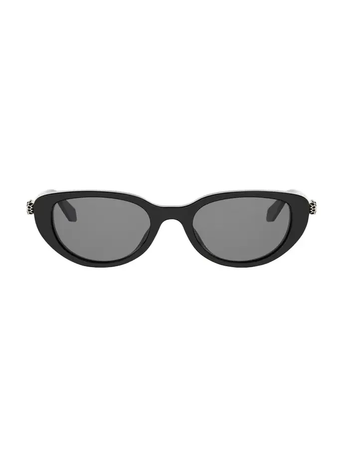 Serpenti Forever 50mm Oval Acetate & Metal Sunglasses Serpenti Forever 50mm Oval Acetate & Metal Sunglasses