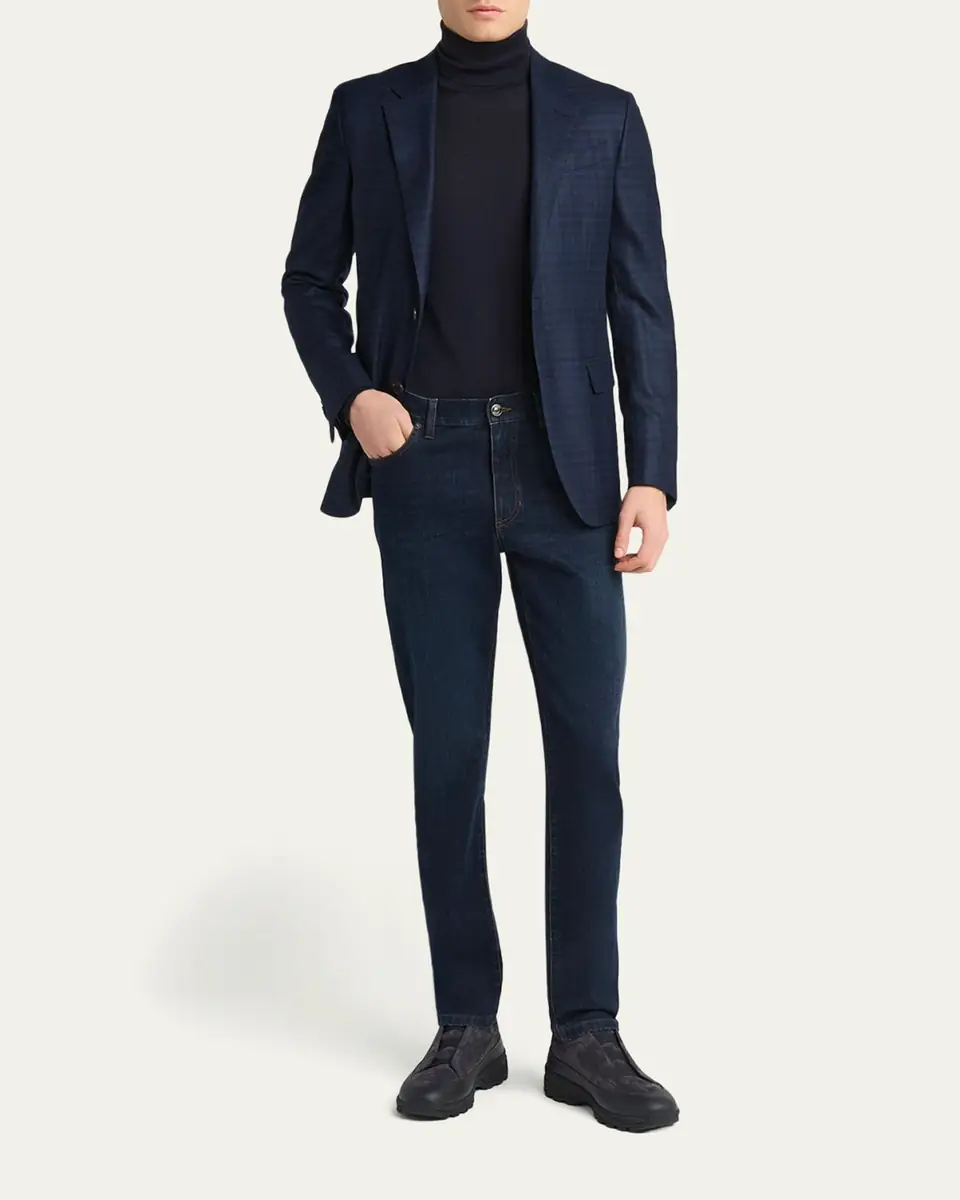 ZEGNA Men's 15milmil15 Wool Check Two-Button Sport Coat | Thumbnail 2 ZEGNA Men's 15milmil15 Wool Check Two-Button Sport Coat | Thumbnail 2