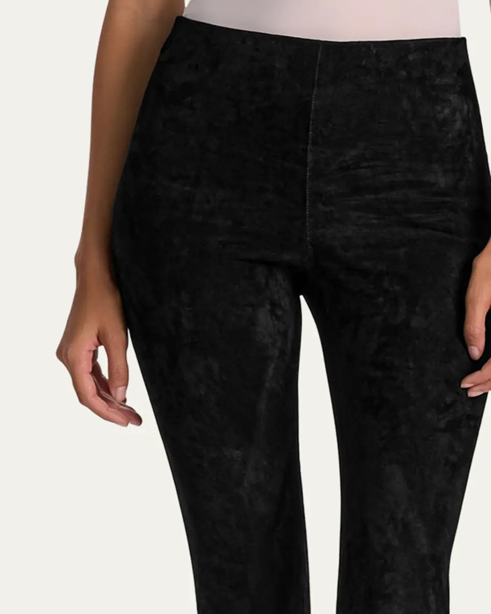 Alice + Olivia Lennox Mid-Rise Suede Leggings | Thumbnail 5 Alice + Olivia Lennox Mid-Rise Suede Leggings | Thumbnail 5