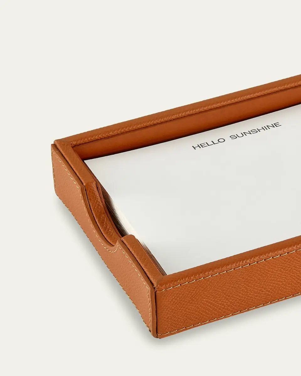 Graphic Image Leather Memo Tray with 25 "Hello Sunshine" Note Cards | Thumbnail 3