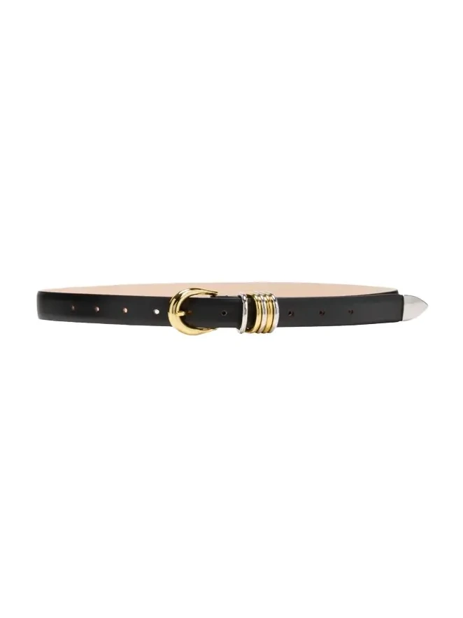Hollyhock Mix Metal Leather Belt Hollyhock Mix Metal Leather Belt
