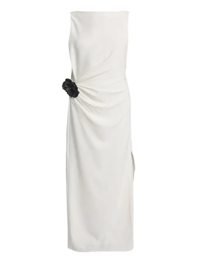 Indria Matte Double Crepe Dress