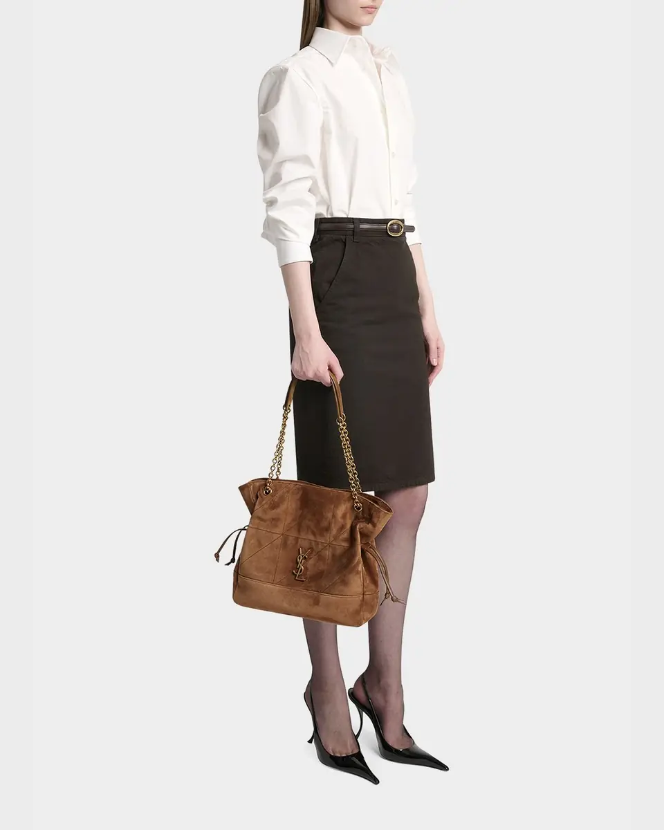Saint Laurent Jamie 4.3 Medium YSL Tote Bag in Suede | Thumbnail 19 Saint Laurent Jamie 4.3 Medium YSL Tote Bag in Suede | Thumbnail 19