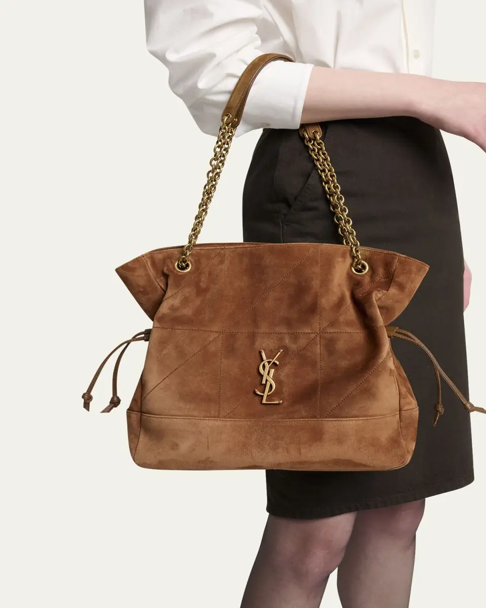Saint Laurent Jamie 4.3 Medium YSL Tote Bag in Suede | Thumbnail 6 Saint Laurent Jamie 4.3 Medium YSL Tote Bag in Suede | Thumbnail 6