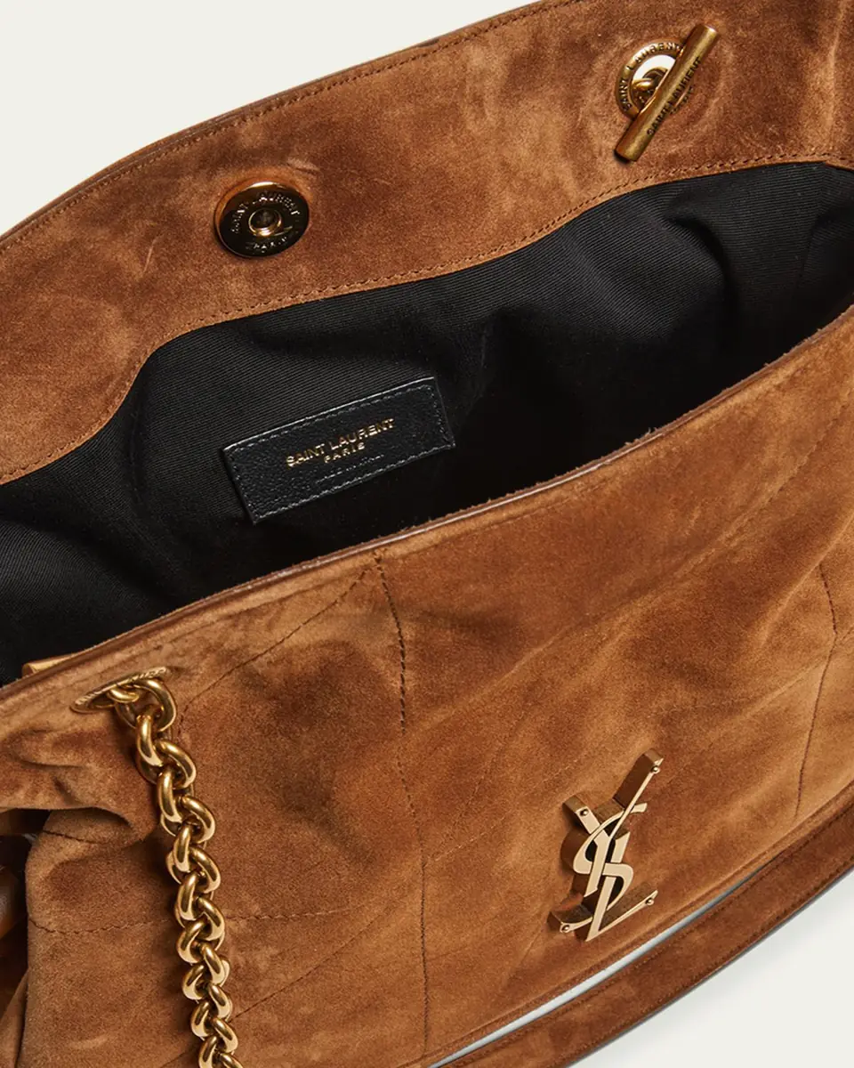 Saint Laurent Jamie 4.3 Medium YSL Tote Bag in Suede | Thumbnail 8 Saint Laurent Jamie 4.3 Medium YSL Tote Bag in Suede | Thumbnail 8