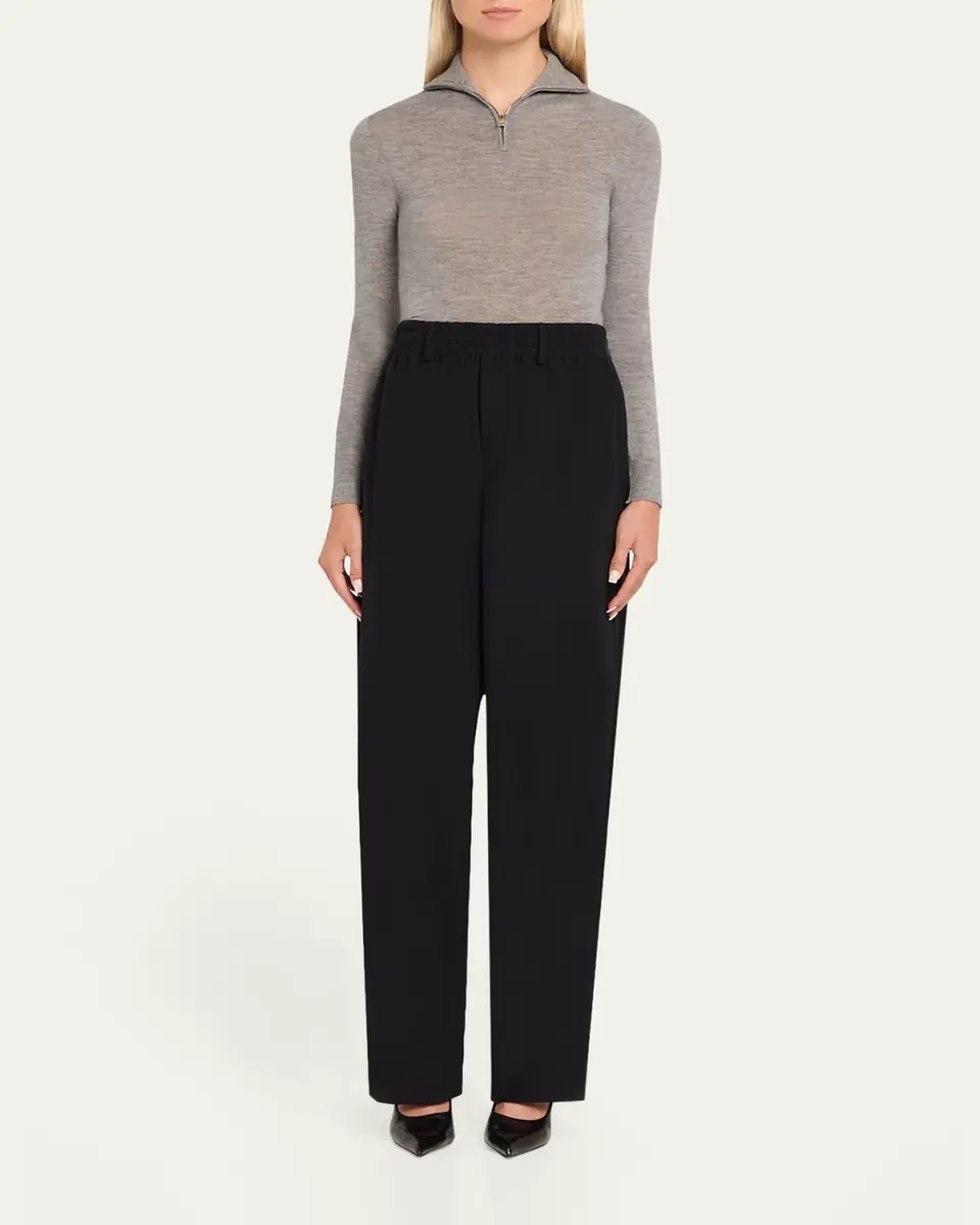 Brandon Maxwell The Paxton Half-Zip Turtleneck Sweater | Thumbnail 4 Brandon Maxwell The Paxton Half-Zip Turtleneck Sweater | Thumbnail 4