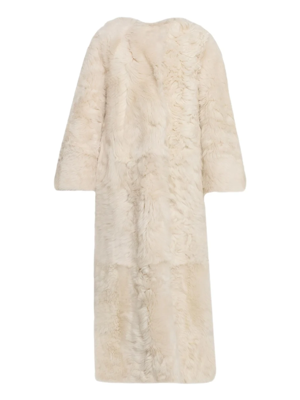 Yves Salomon Long Toscana Lamb Shearling Coat