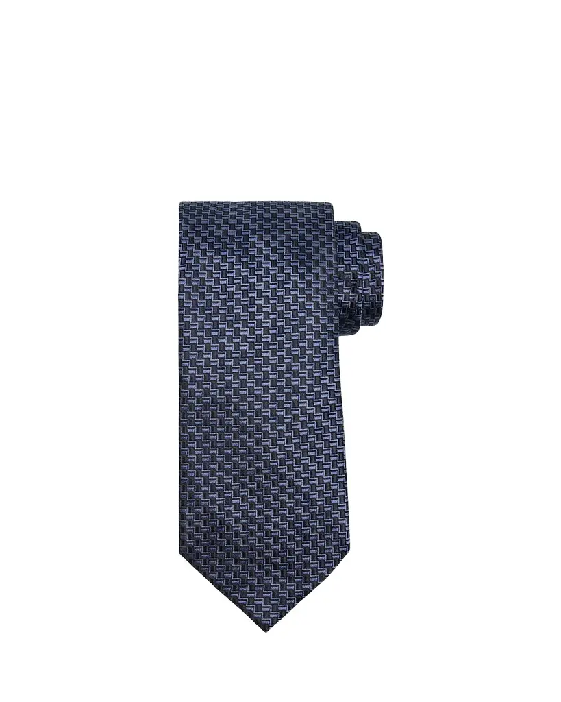 Men's Bicolor Basketweave Silk Tie Men's Bicolor Basketweave Silk Tie