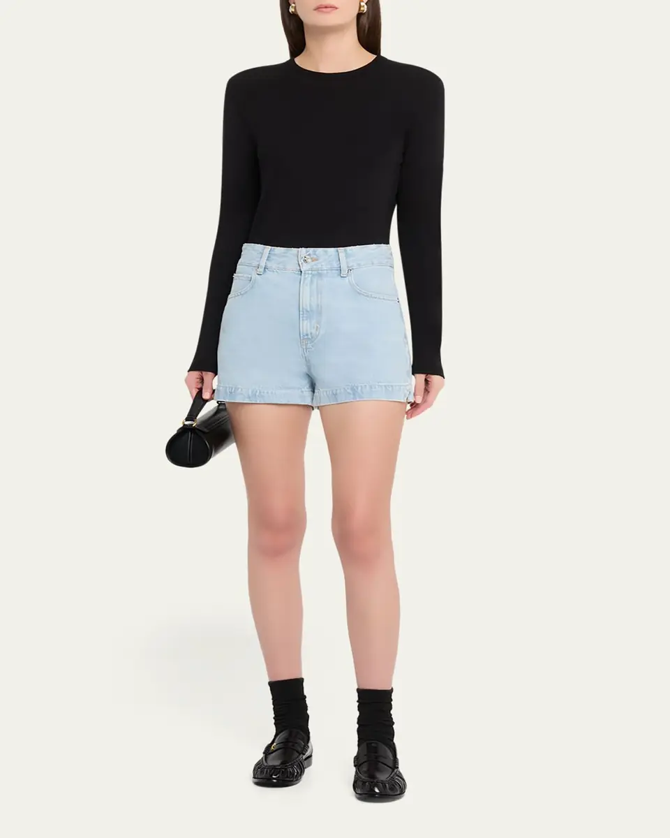 FRAME The Charm Denim Shorts | Thumbnail 6 FRAME The Charm Denim Shorts | Thumbnail 6