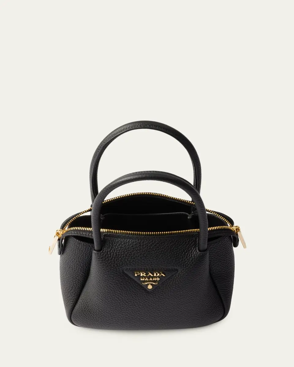 Prada Mini Leather Top-Handle Bag | Thumbnail 2 Prada Mini Leather Top-Handle Bag | Thumbnail 2