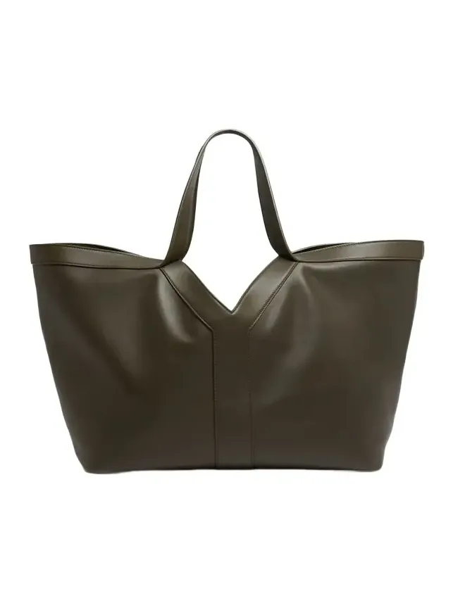 Saint Laurent Y Stitch Tote Bag in Calfskin Leather