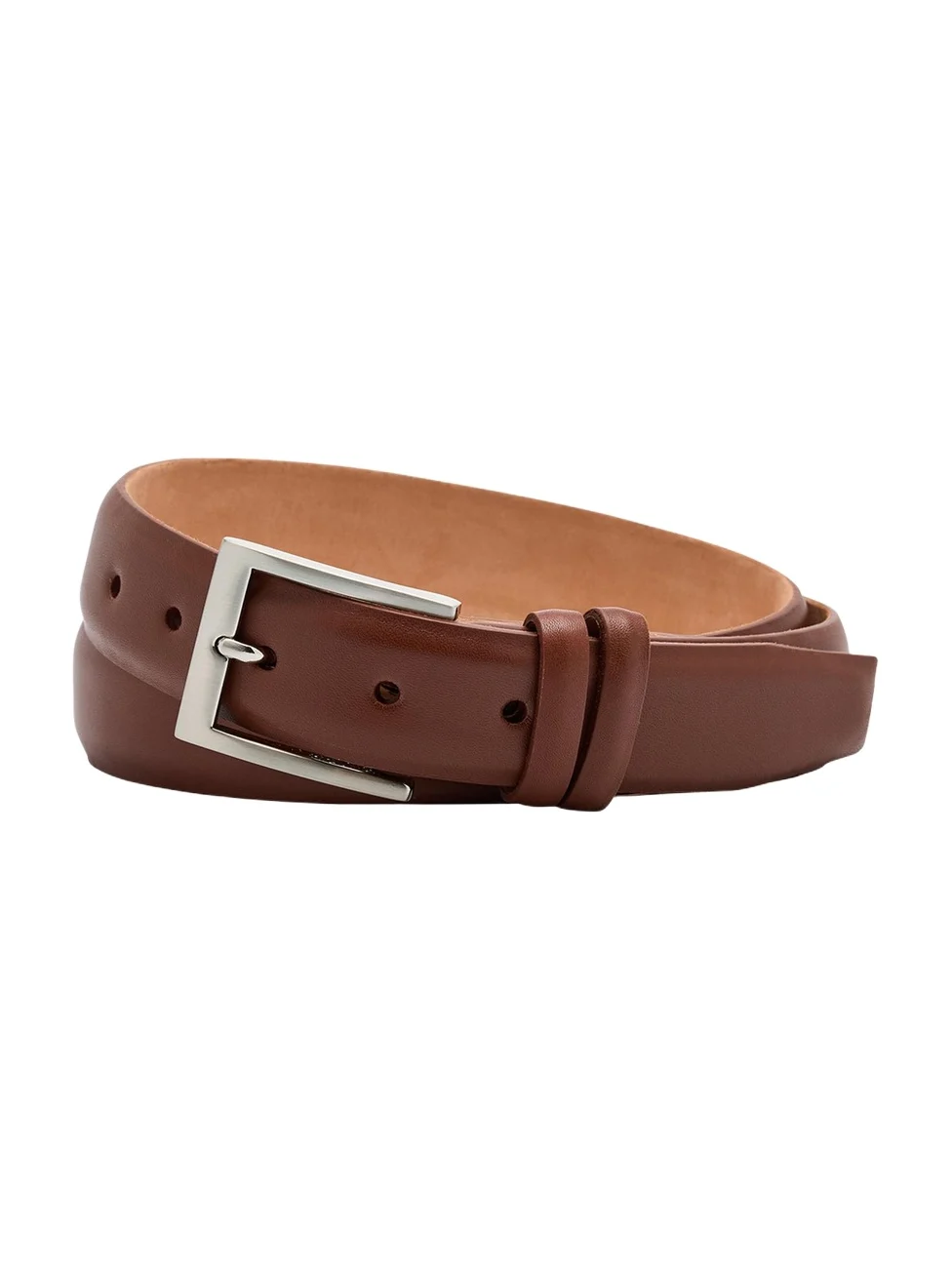 W. Kleinberg Men's Semi-Matte Calf Leather Belt