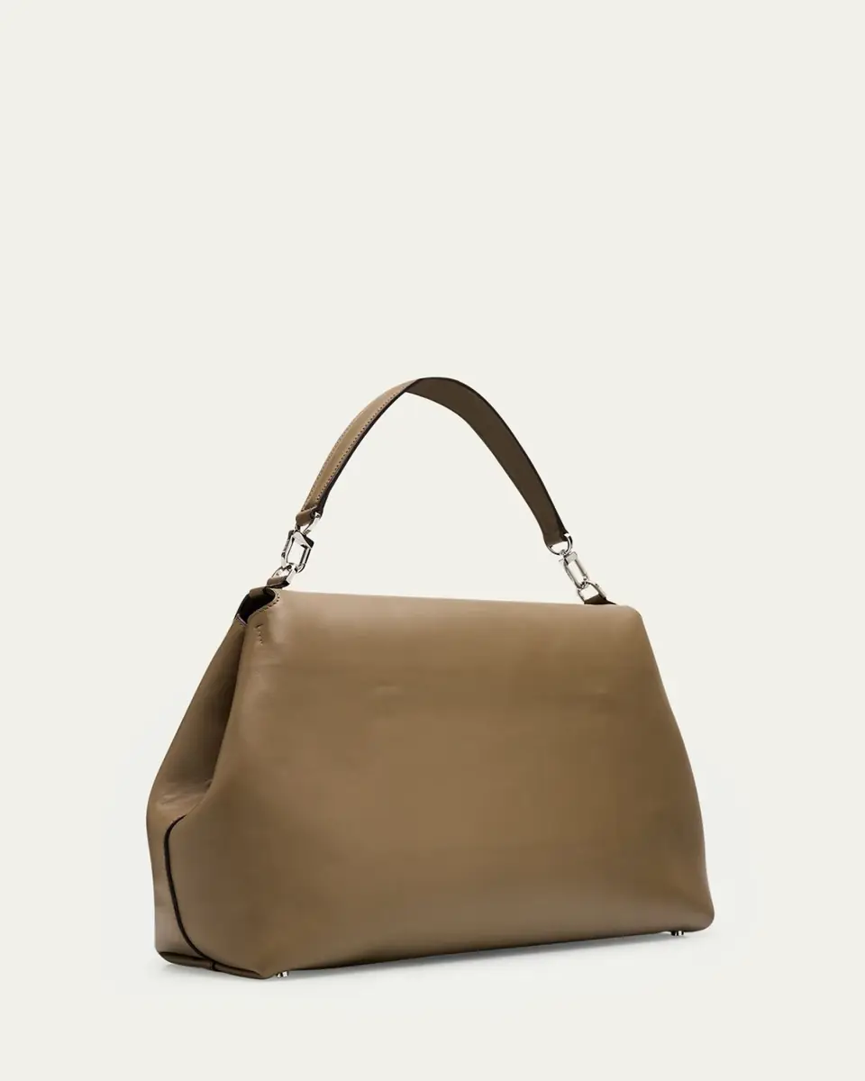 Toteme T-Lock Smooth Calf Leather Satchel Bag | Thumbnail 3 Toteme T-Lock Smooth Calf Leather Satchel Bag | Thumbnail 3