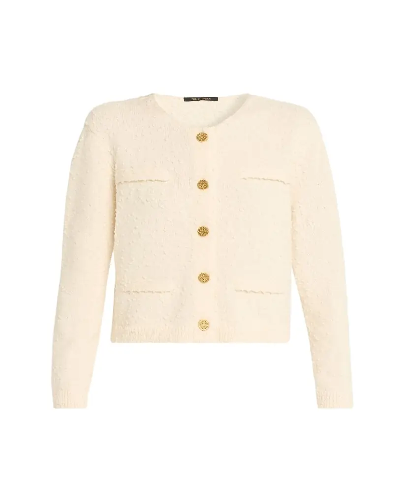 Kobi Halperin Richie Dotted Wool Knit Sweater