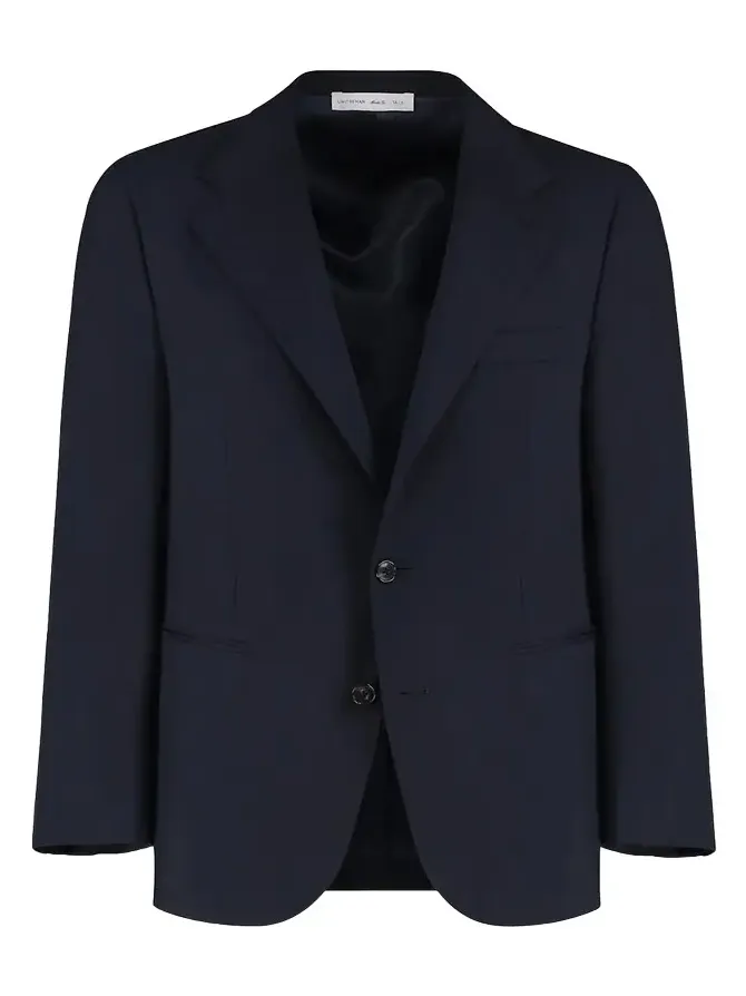 Men's Super 120s Wool Single-Breasted Blazer Men's Super 120s Wool Single-Breasted Blazer