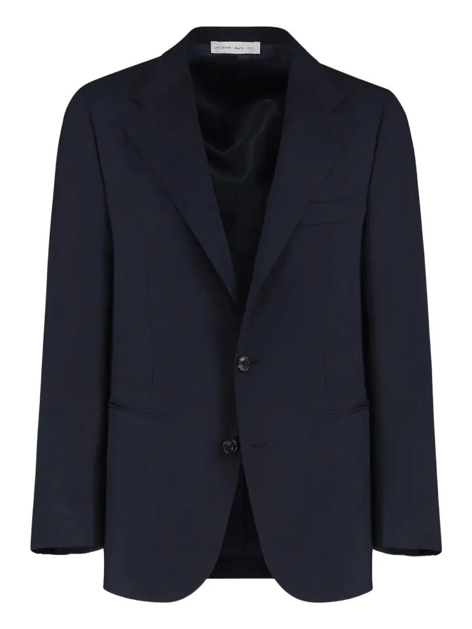 Men's Super 120s Wool Single-Breasted Blazer