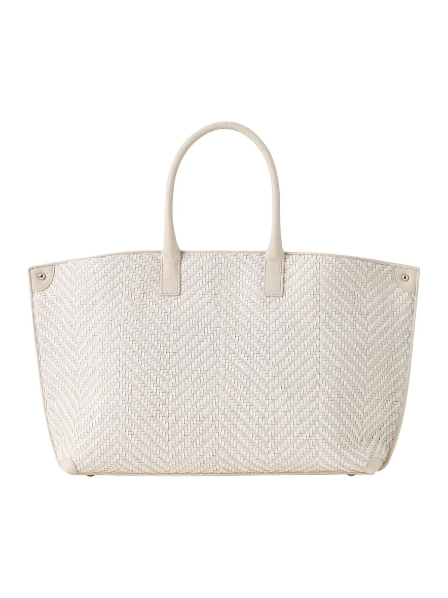 Ai Small Braided Leather Top-Handle Bag Ai Small Braided Leather Top-Handle Bag