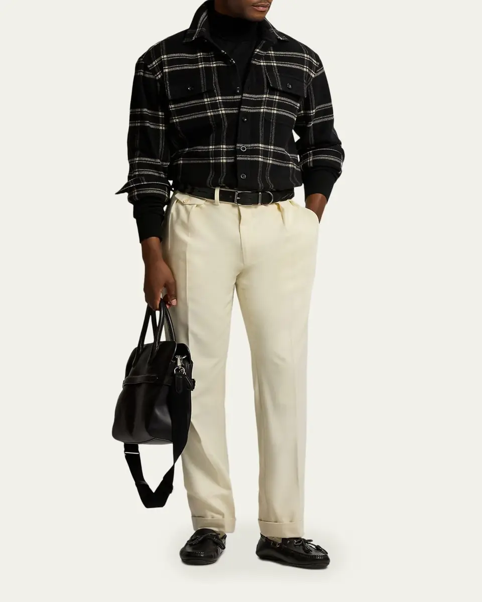 Ralph Lauren Purple Label Men's Bedford Calfskin Commuter Case | Thumbnail 2