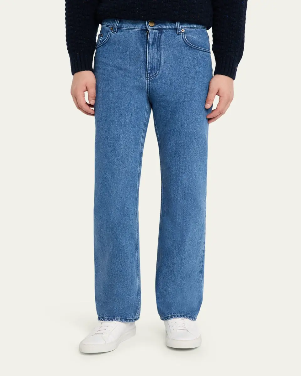 Gabriela Hearst Men's Rey Straight Leg Cotton Denim Jeans | Thumbnail 3 Gabriela Hearst Men's Rey Straight Leg Cotton Denim Jeans | Thumbnail 3