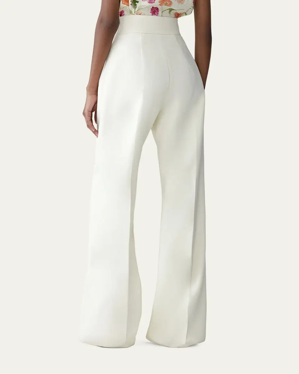 Carolina Herrera Diane High-Rise Wool Wide-Leg Pants | Thumbnail 3 Carolina Herrera Diane High-Rise Wool Wide-Leg Pants | Thumbnail 3